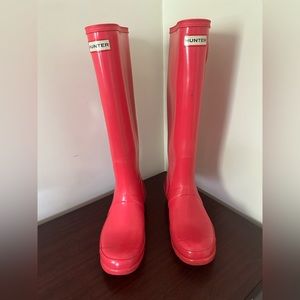 Hunter Boots - Tall and Pink! Super Cute!